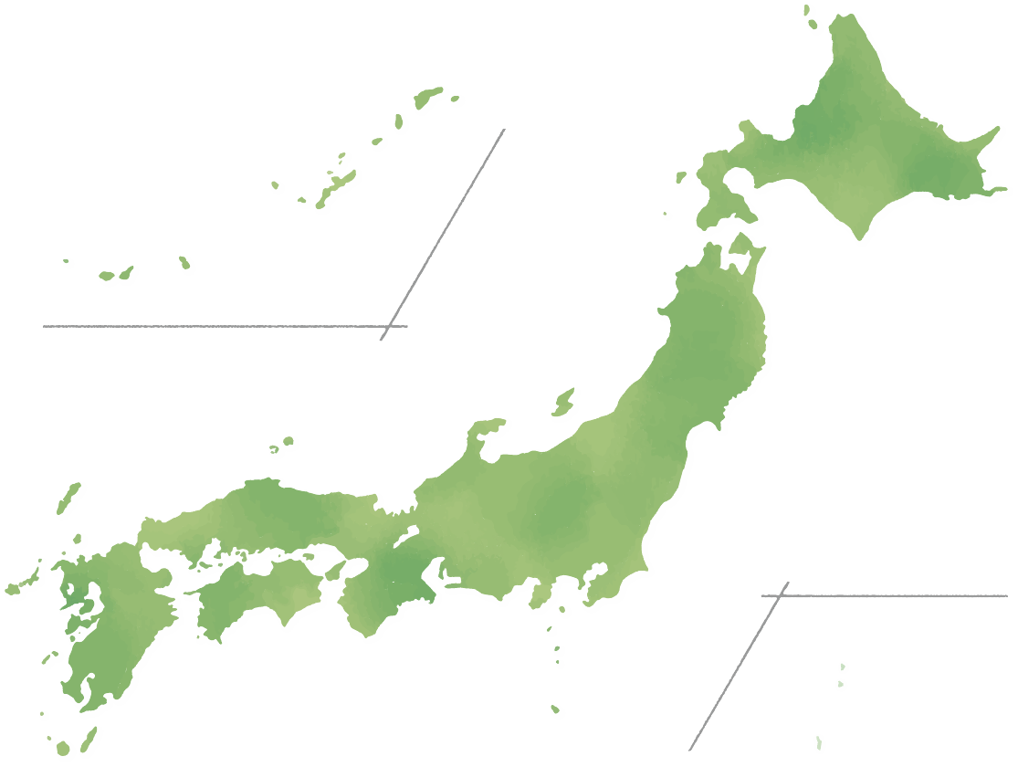 日本列島の地図