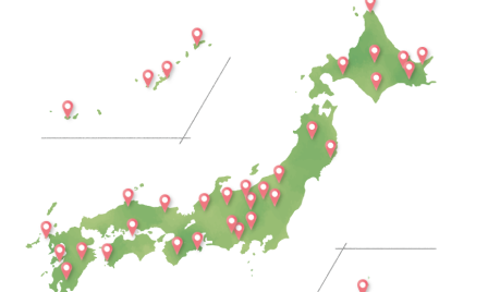 日本列島の地図